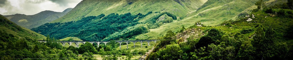 Viaducto de Glenfinnan (Panorámica)