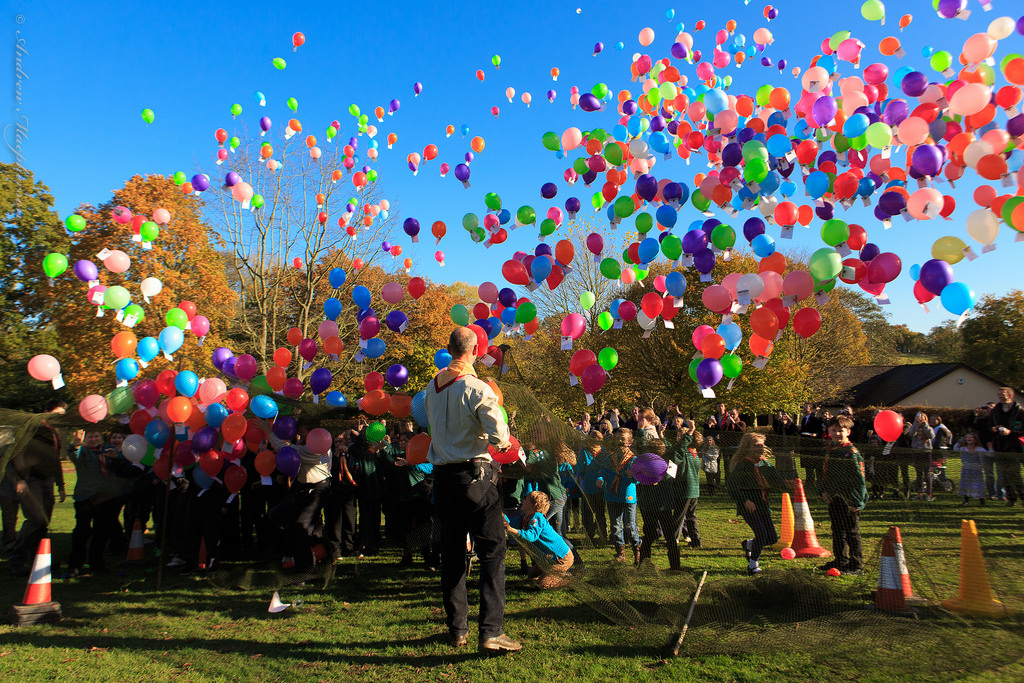 1st Much Hadham Scouts Armistice Day Balloon Race